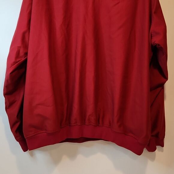 Ashworth Golf Weather Systems V-Neck Pullover Size XL Lined Wind Resistant Red - Picture 7 of 12